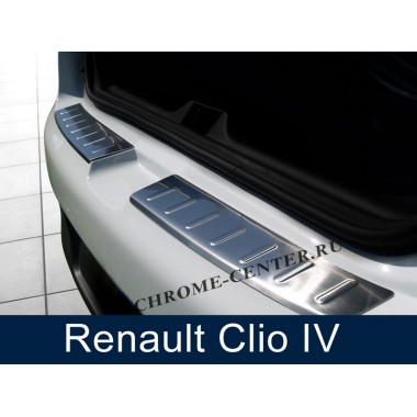 Накладка на задний бампер Renault Clio (2013-) бренд – Avisa главное фото